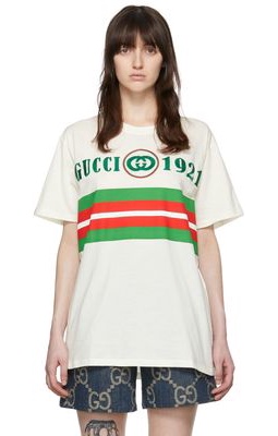 Gucci White Cotton T-Shirt