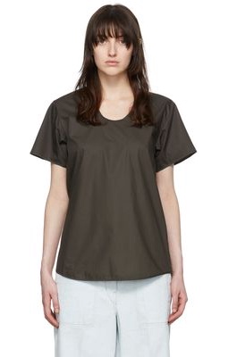 Lemaire Brown Cotton T-Shirt