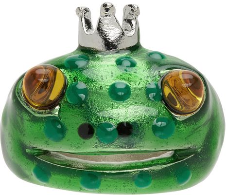Collina Strada SSENSE Exclusive Green Dots Frog Prince Ring
