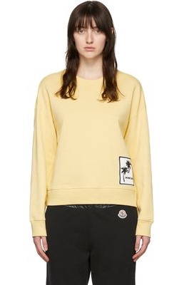 Moncler Yellow Cotton Sweatshirt