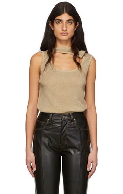 Y/Project Gold Three-Collar Tank Top