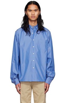 Maryam Nassir Zadeh SSENSE Exclusive Blue Cotton Shirt