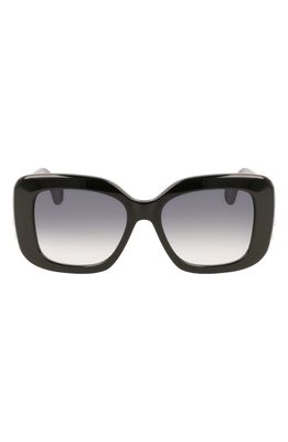 Lanvin Mother & Child 53mm Square Sunglasses in Black