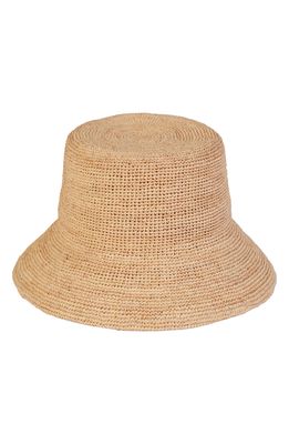 Lack of Color The Inca Raffia Bucket Hat in Natural