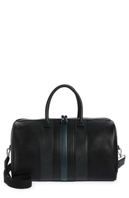 TED BAKER LONDON Everyday Stripe Faux Leather Holdall Bag in Black