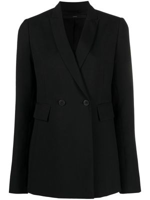 SAPIO double-breasted fitted blazer - Black