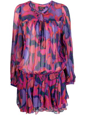 Isabel Marant Amezio silk minidress - Pink