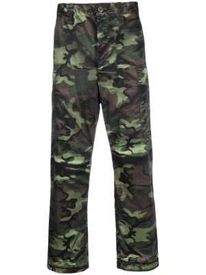 Junya Watanabe camouflage-print cargo trousers - Green