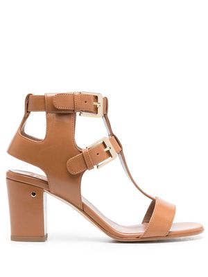 Laurence Dacade Helie buckled leather sandals - Brown