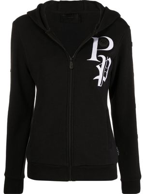 Philipp Plein skull-print hoodie sweatshirt - Black