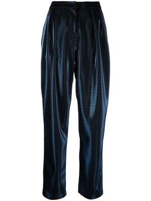 Emporio Armani high waist wide leg trousers - Blue