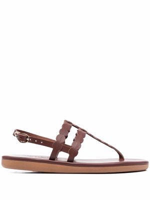 Ancient Greek Sandals Dryad leather strap sandals - Brown