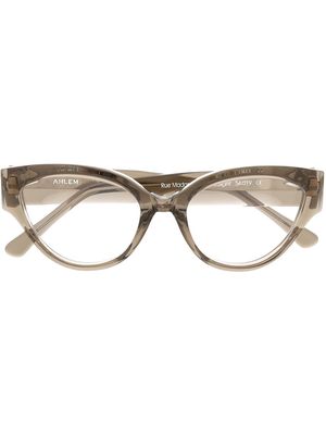 Ahlem logo cat-eye glasses - Neutrals