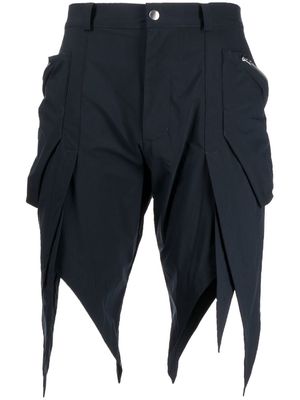 Kiko Kostadinov Torino asymmetric shorts - Blue