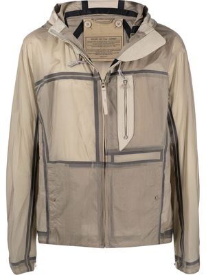 Ten C lightweight zip-front jacket - Grey