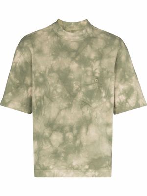 Nicholas Daley Tie-Dye Waffle cotton T-Shirt - Green