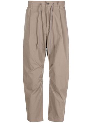 John Elliott drawstring tapered-leg trousers - Neutrals