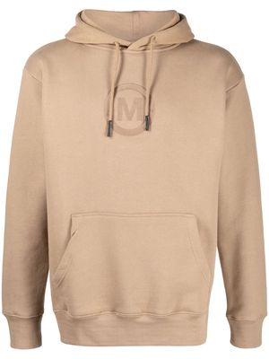 MARKET logo-embroidered cotton hoodie - Brown
