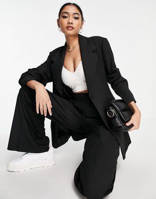 Selected Femme tailored longline suit blazer in black - part of a set