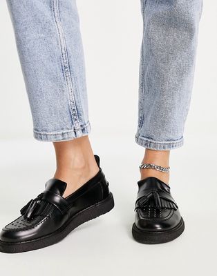 Fred Perry X George Cox Tassel Loafer Studded Leather-Black