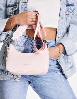 Claudia Canova utility strap shoulder bag in pink
