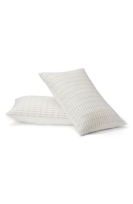 Casper Set of 2 Soft Grid Pillow Shams in Dijon