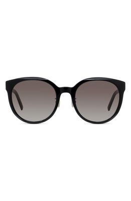 Givenchy 56mm Sunglasses in Shiny Black /Gradient Smoke