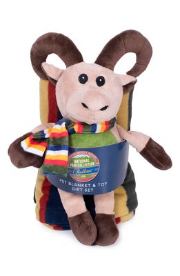 Pendleton National Park Pet Blanket & Toy Set in Badlands Long Horn Sheep