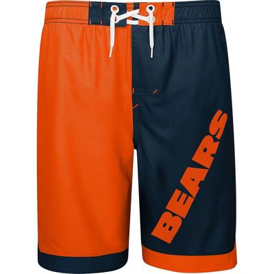 Outerstuff Youth Orange/Navy Chicago Bears Conch Bay Board Shorts