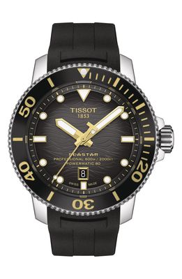 Tissot Seastar 2000 Professional Powermatic 80 Rubber Strap Watch