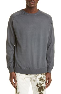 MASSIMO ALBA Crewneck Cotton & Cashmere Sweater in Black