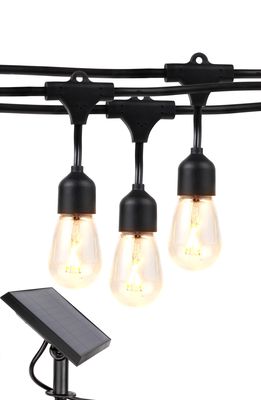 Brightech Ambience Solar LED Hanging String Lights in Black