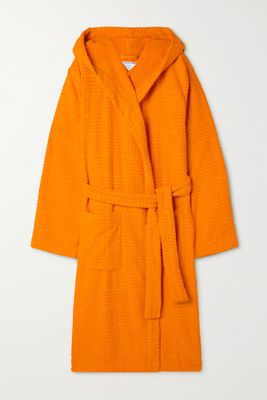 Bottega Veneta - Cotton-terry Robe - Orange