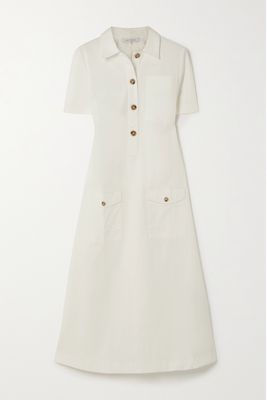 Ninety Percent - Carter Organic Cotton-blend Twill Shirt Dress - Ecru