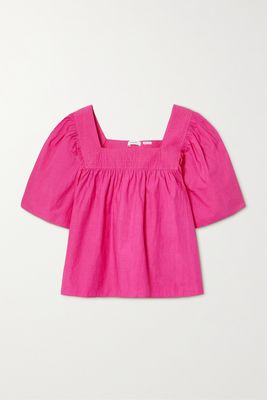 Rhode - Farrah Cotton-voile Top - Pink