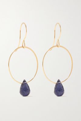 Melissa Joy Manning - 14-karat Recycled Gold Iolite Earrings - one size