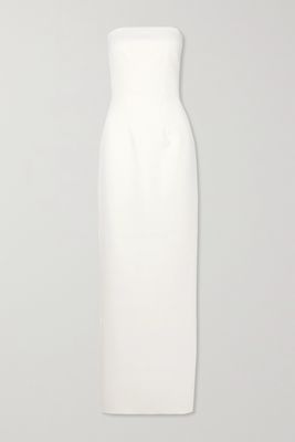 Safiyaa - Azrael Strapless Stretch-crepe Gown - Ivory