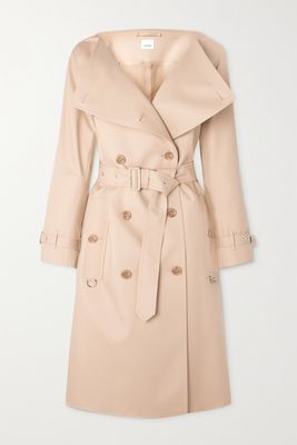 Burberry - Belted Double-breasted Cotton-gabardine Trench Coat - Neutrals