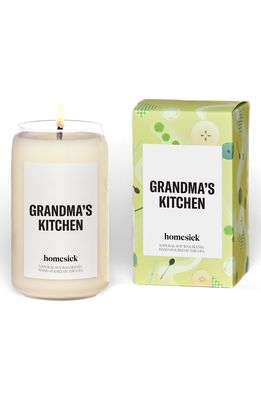 homesick Grandma's Kitchen Candle in White