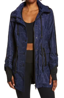 Blanc Noir Camo Hooded Anorak in Dress Blues Camo