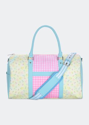 Girl's Sweet Patchwork Duffel Bag