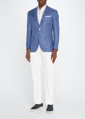 Men's Textured Cashmere-Blend Blazer