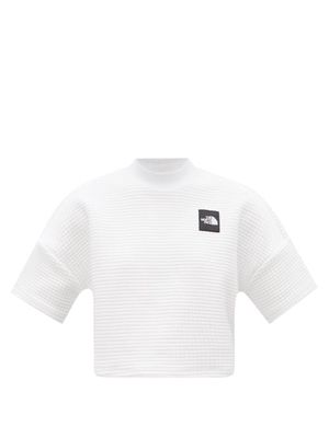 The North Face - Mhysa Waffle-knit Cropped T-shirt - Womens - White