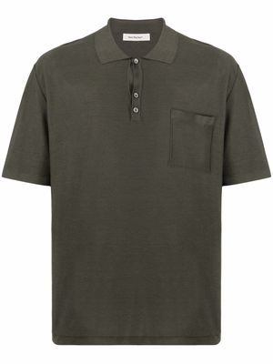 There Was One fine knit polo shirt - Green