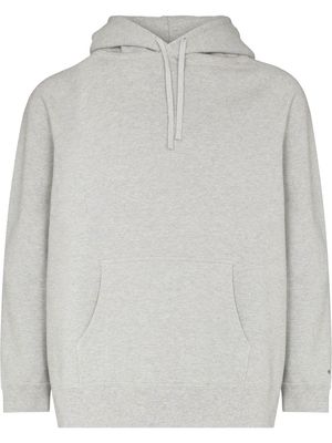 Snow Peak cotton drawstring hoodie - Grey