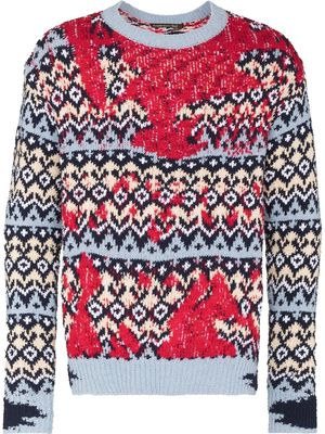 Andersson Bell intarsia-knit jumper - Blue