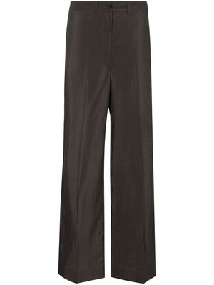 Lemaire wide-leg shimmer trousers - Grey