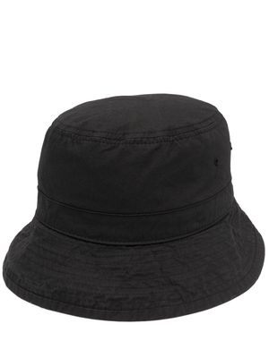 Jil Sander logo-patch detail bucket hat - Black
