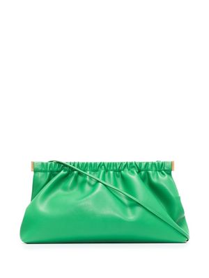 Nanushka The Bar vegan-leather clutch bag - Green