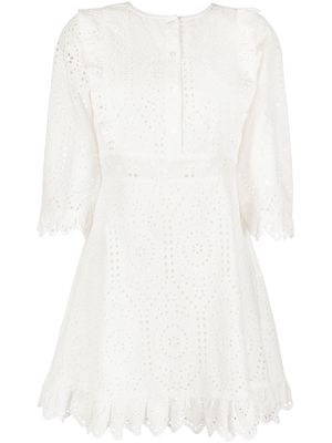 TWINSET broderie anglaise shirt dress - White